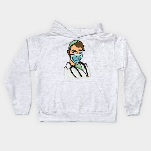 Doctor schneeplestein Kids Hoodie by LieutenantAmoo